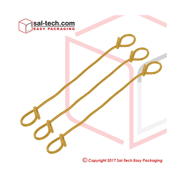 Sack Tie 150mm Yellow